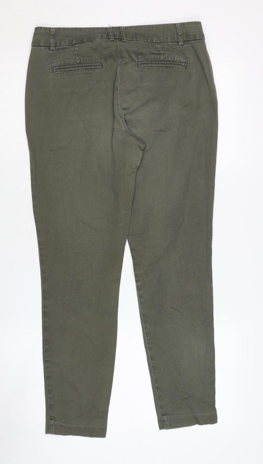 Wallis Women's Green Chino Trousers, Size 10