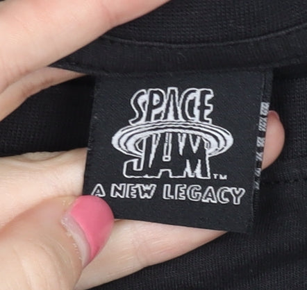 Space Jam Men's Black XL Bugs Bunny T-Shirt