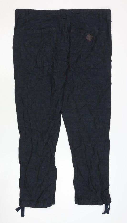 Unisex Adultss UK Size S RJR John Rocha Regular Fit Cargo Blue Trousers