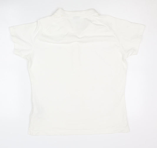 Womens UK Size XL Nike White Basic Polo