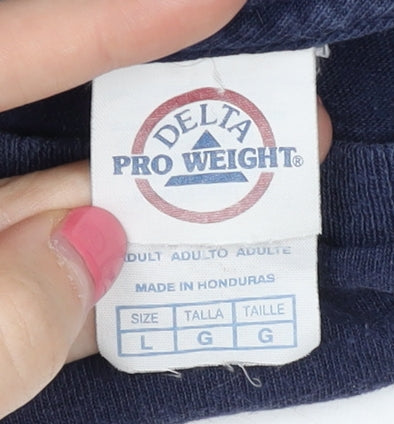 Mens UK Size L Delta Pro Weight Blue T-Shirt
