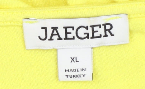 Jaeger Women's Yellow XL Long Sleeve Basic T-Shirt