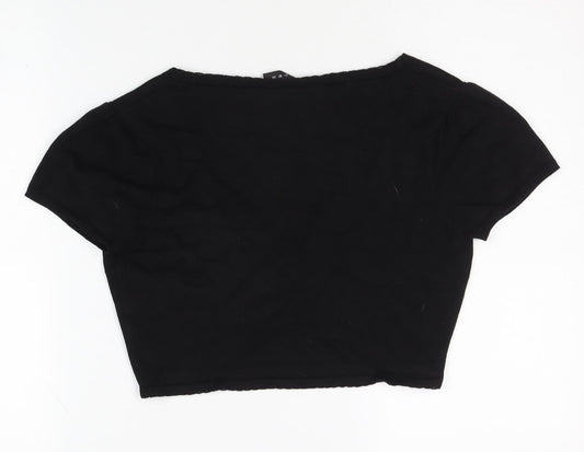 Womens UK Size S Linea Black Cardigan Jumper