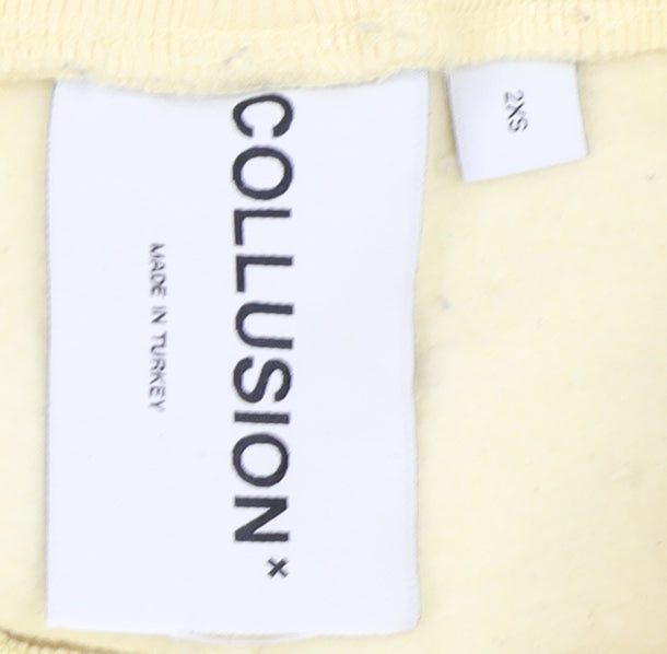 Collusion Women Ivory Jogger Trousers 2XS