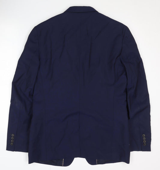 Mens UK Size 40 Paul Smith Regular Blue Suit Jacket