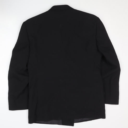 Principles for Men Black Double-Breasted Blazer, 38