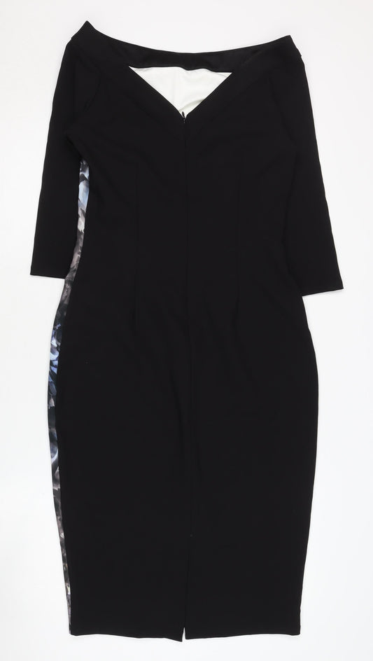 Little Mistress Women's Multicoloured Bodycon Dress