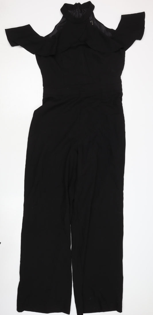 Womens UK Size 12 Lipsy One-Piece Black Jumpsuit