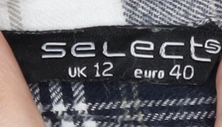 Womens UK Size 12 Select Multicoloured Basic Button-Up