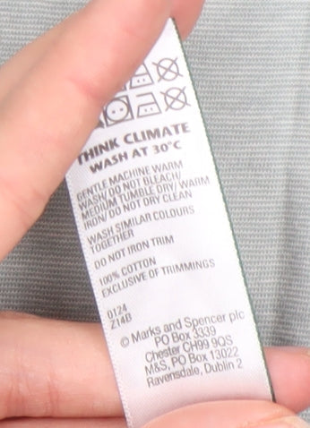 Marks and Spencer Men's Grey XL Striped T-Shirt