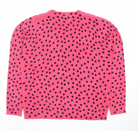 Womens UK Size M Marks and Spencer Pink Pullover Jumper