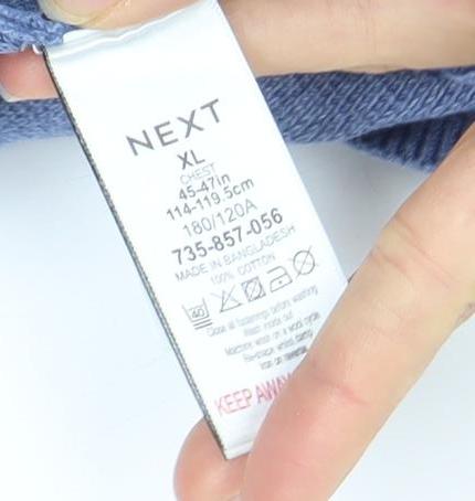 Next Men's Blue XL Full Zip Jumper