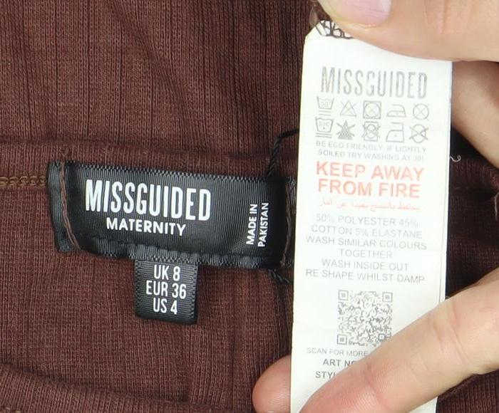 Missguided Brown Long Sleeve Women's Dress Size 8