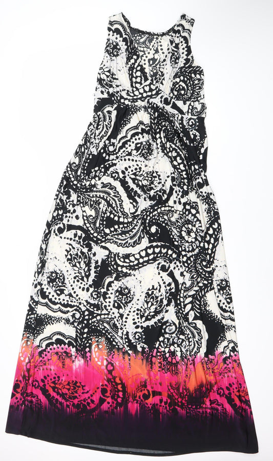 Debenhams Stylish Multicoloured Paisley Dress Size 10
