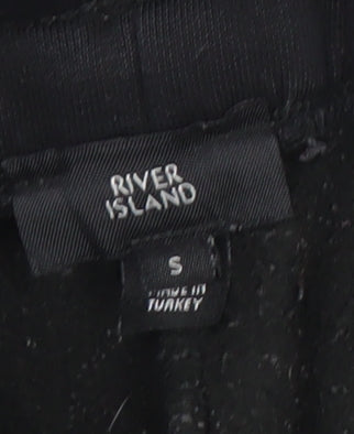 River Island Men's Black Jogger Trousers, Size S
