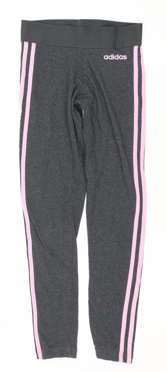 Additional front view of adidas Women's Grey Jogger Trousers, size 6