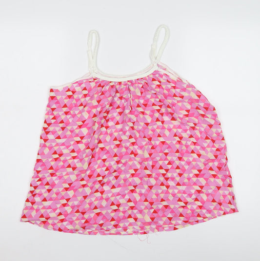 Hush Women's Pink Geometric Sleeveless Top Size 12