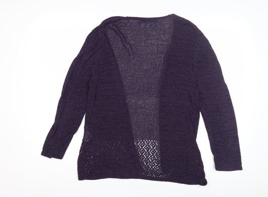 Womens UK Size M Jacques Vert Purple Cardigan Jumper