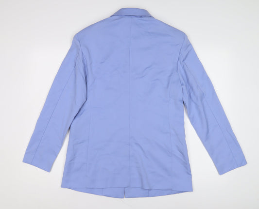 Womens UK Size XS H&M Blue Single-Breasted