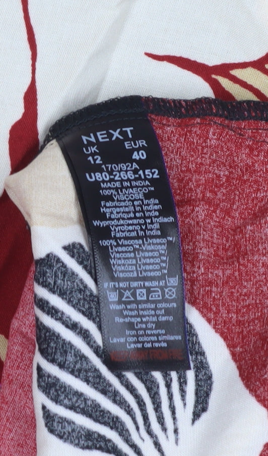 Next Women's Multicoloured Floral Slip Dress, Size 12