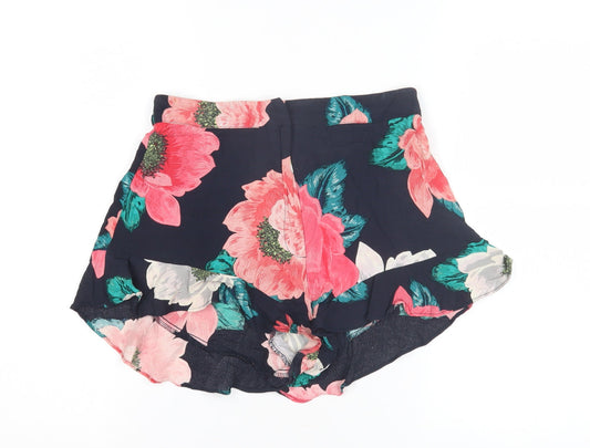 Zara Women's Multicoloured Floral Shorts Size 6