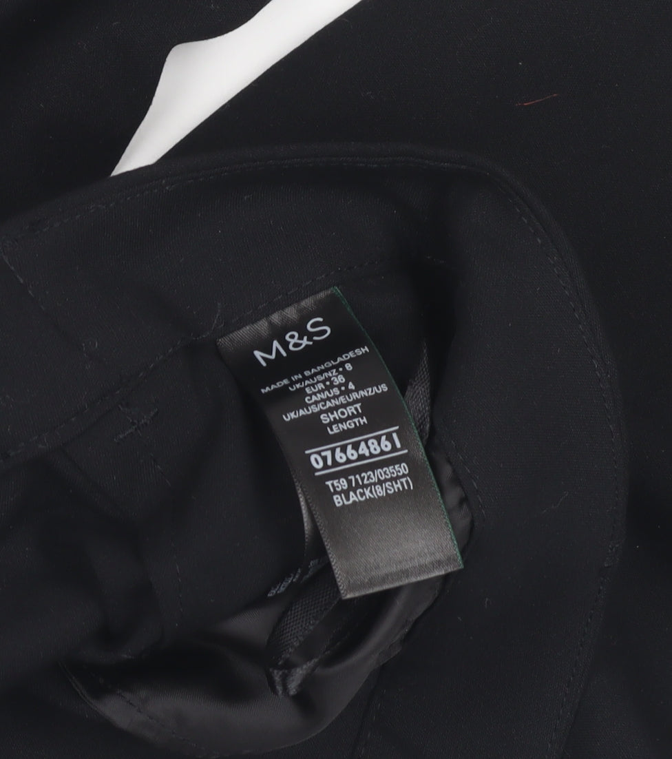 Womens UK Size 8 Marks and Spencer Black Trousers