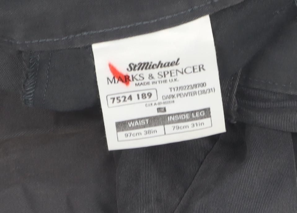 Marks and Spencer Men's Black Trousers 38W 31L