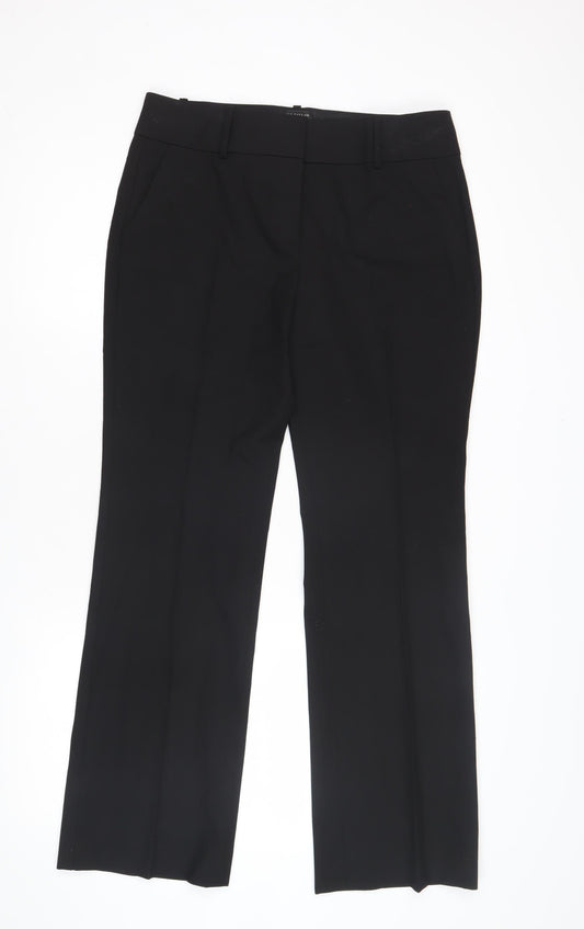 Womens UK Size 8 Slim Ann Taylor Slim Fit Business Black Trousers