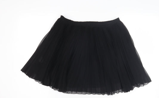 French Connection Women's Black Pleated Skirt Size 10
