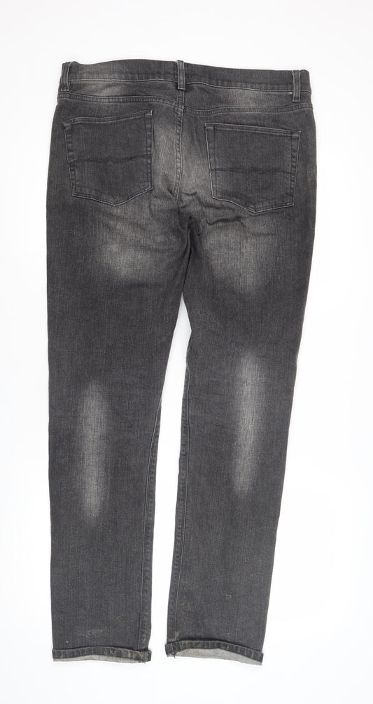 ASOS Men's Grey Straight Jeans Size L