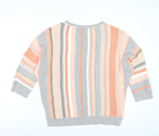 Womens UK Size 14 M&Co Multicoloured Pullover Jumper