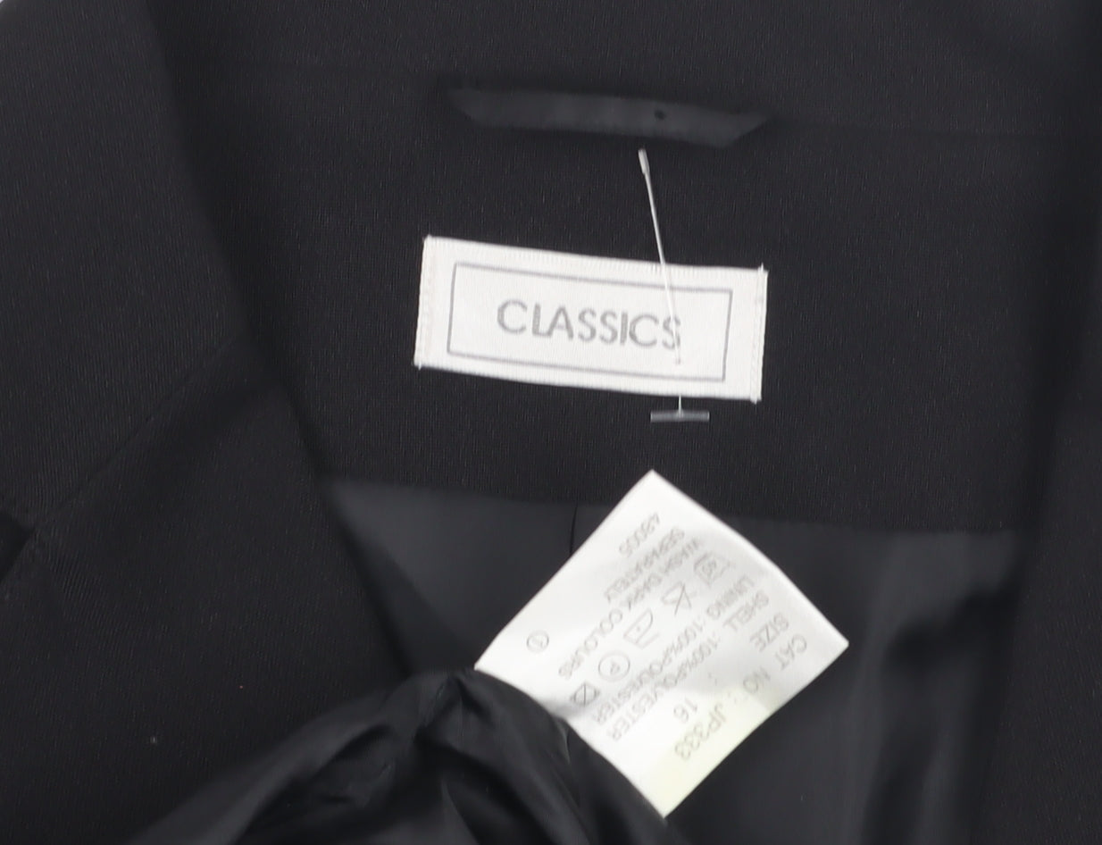 Classics Women's Black Blazer, Size 16, Business Casual