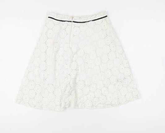 Womens UK Size 10 Topshop A-Line Lace Skirt