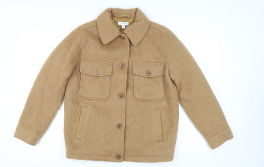 Womens UK Size XS Topshop Beige Basic Jacket