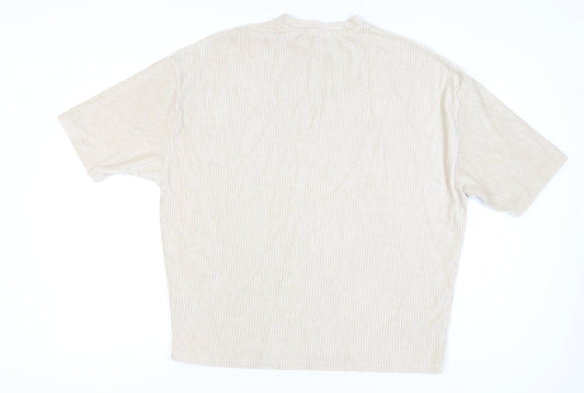 Mens UK Size M ASOS Beige T-Shirt