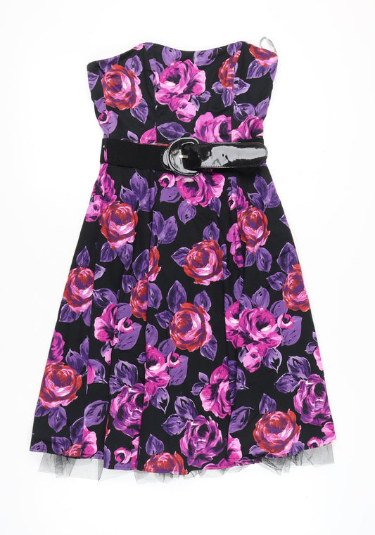 Debenhams Women's Floral Fit & Flare Dress Size 8