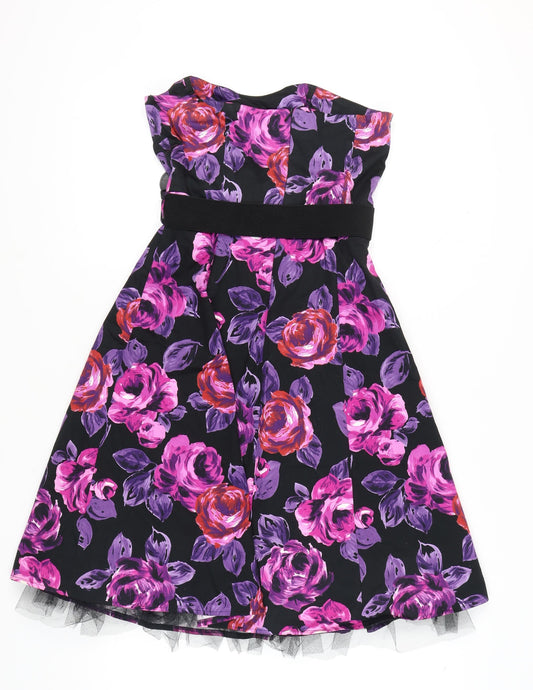 Debenhams Women's Floral Fit & Flare Dress Size 8