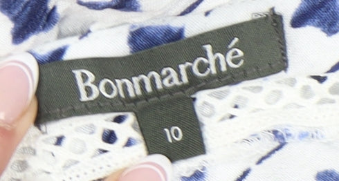 Bonmarché Women's White A-Line Dress Size 10