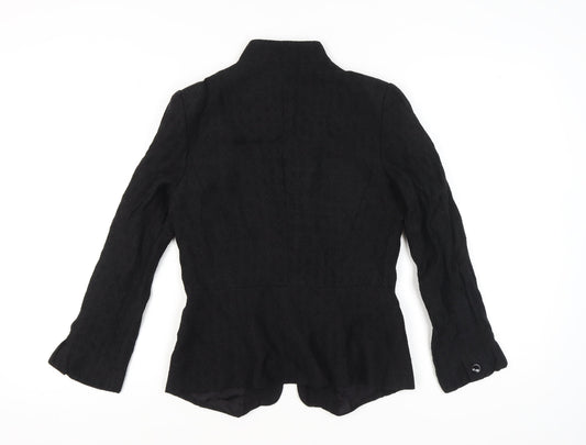 Zara Women's Black Blazer Size 8 Long Sleeve