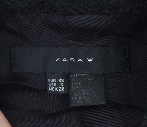 Zara Women's Black Blazer Size 8 Long Sleeve