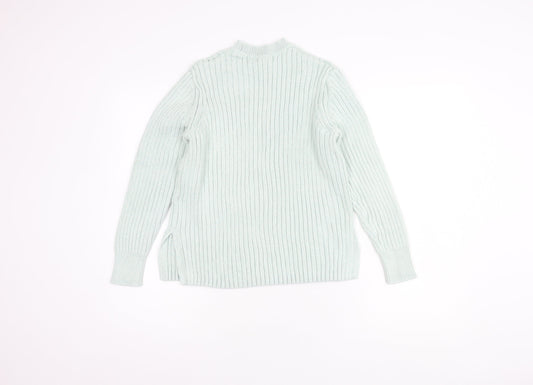 Womens UK Size 14 Marks and Spencer Blue Pullover Jumper