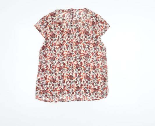 Womens UK Size S Zara Multicoloured Tunic Blouse