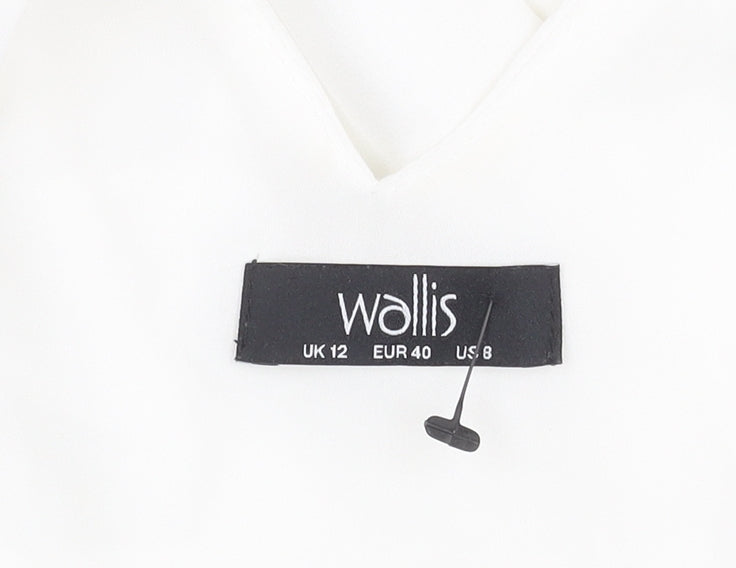 Womens UK Size 12 Wallis White Basic Tank