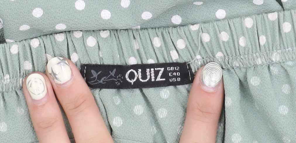 Womens UK Size 12 Quiz Wrap Skirt