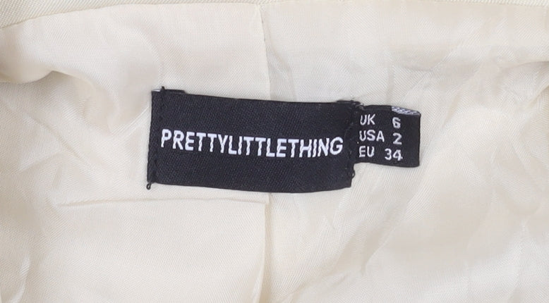 PrettyLittleThing Women's Beige Blazer Size 6