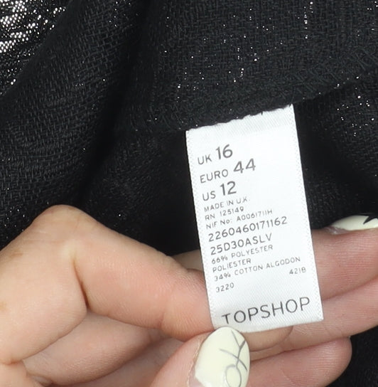 Womens UK Size 16 Topshop Straight & Pencil Skirt