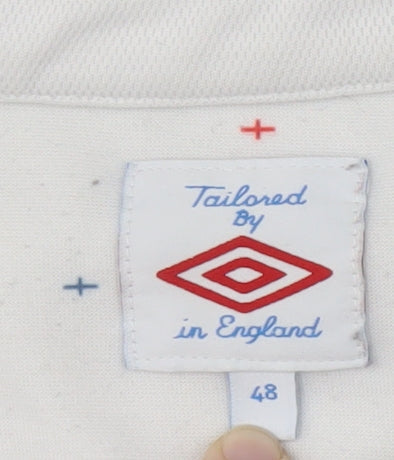 Umbro Men's White Football Jersey Size 48