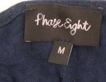 Womens UK Size M Phase Eight Blue Basic Blouse