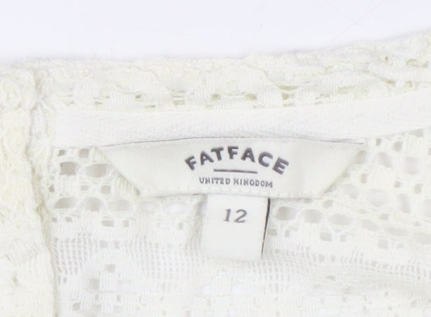 Womens UK Size 12 FatFace Ivory Camisole Blouse