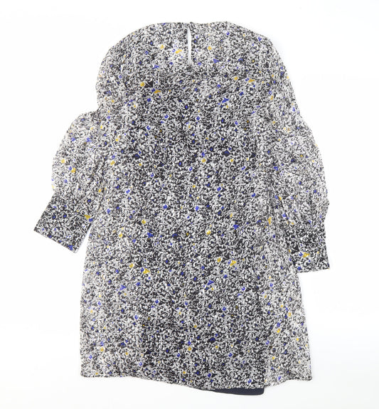 Reiss Women's Multicoloured Floral Shift Dress - Size 4